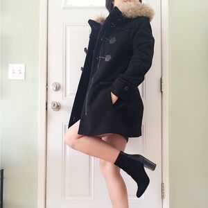 Marc New York Black Pea wool Coat